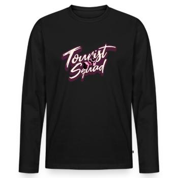 Tourist Squad Picture Photographer Vacation - Männer Premium Bio Langarmshirt - Schwarz - Vorne - Nico (187cm)