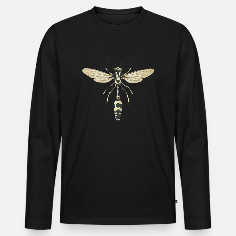 insect - Männer Premium Bio Langarmshirt - Schwarz