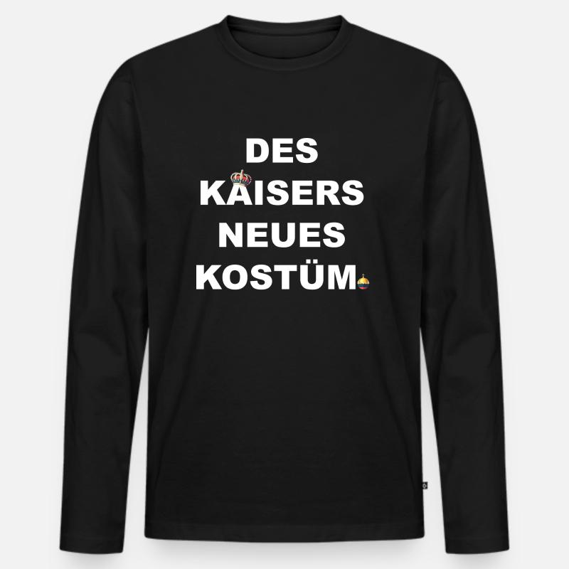 Kaiser - Männer Premium Bio Langarmshirt - Schwarz
