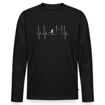 Rugby Player Fan Rugby Supporter of Rugby Franc - Men's Premium Organic Long Sleeve Shirt - black - Front - Nico (187cm)