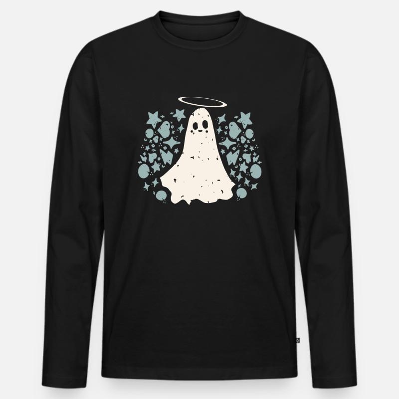Heiliger Geist - Männer Premium Bio Langarmshirt - Schwarz