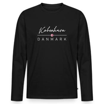 Dänemark - Kobenhavn - Danemark - Danemark - T-shirt manches longues Premium bio Homme - noir - Devant - Nico (187cm)