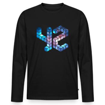 42, the answer, Hitchhiker's Guide, Galaxy, space, - Men's Premium Organic Long Sleeve Shirt - black - Front - Nico (187cm)