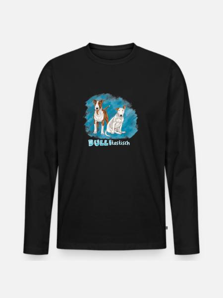 Bulitastisch - Männer Premium Bio Langarmshirt - Schwarz