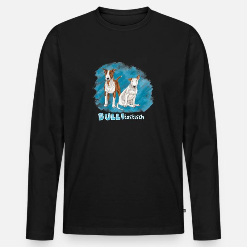 Bulitastisch - Männer Premium Bio Langarmshirt - Schwarz