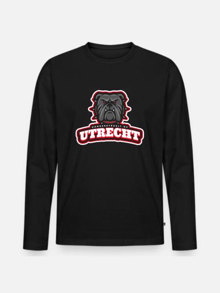 Utrecht, thunder straw on - Men's Premium Organic Long Sleeve Shirt - black