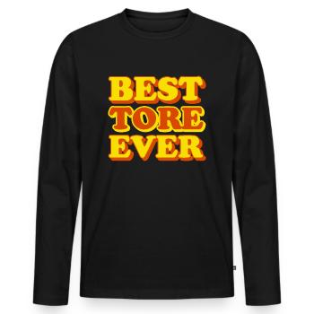 Tore Vorname Lustiges Geschenk - Männer Premium Bio Langarmshirt - Schwarz - Vorne - Nico (187cm)