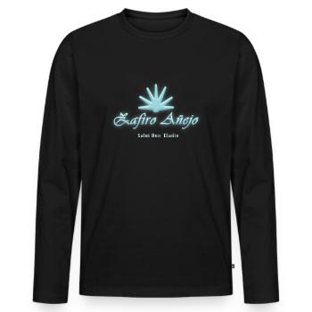 Zafiro Anejo - Männer Premium Bio Langarmshirt - Schwarz - Vorne - Nico (187cm)