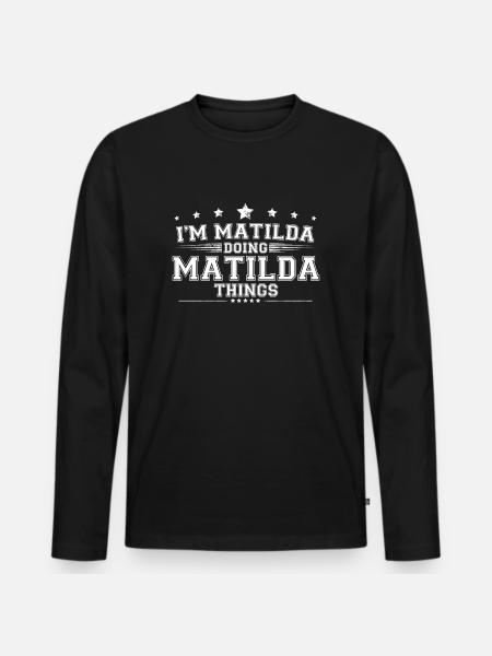 Matilda - T-shirt manches longues Premium bio Homme - noir