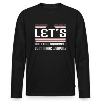 Global Peace Peace Movement Counterculture Fun - Men's Premium Organic Long Sleeve Shirt - black - Front - Nico (187cm)