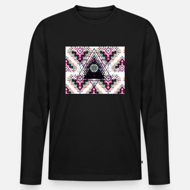 4 4 Original - Männer Premium Bio Langarmshirt - Schwarz