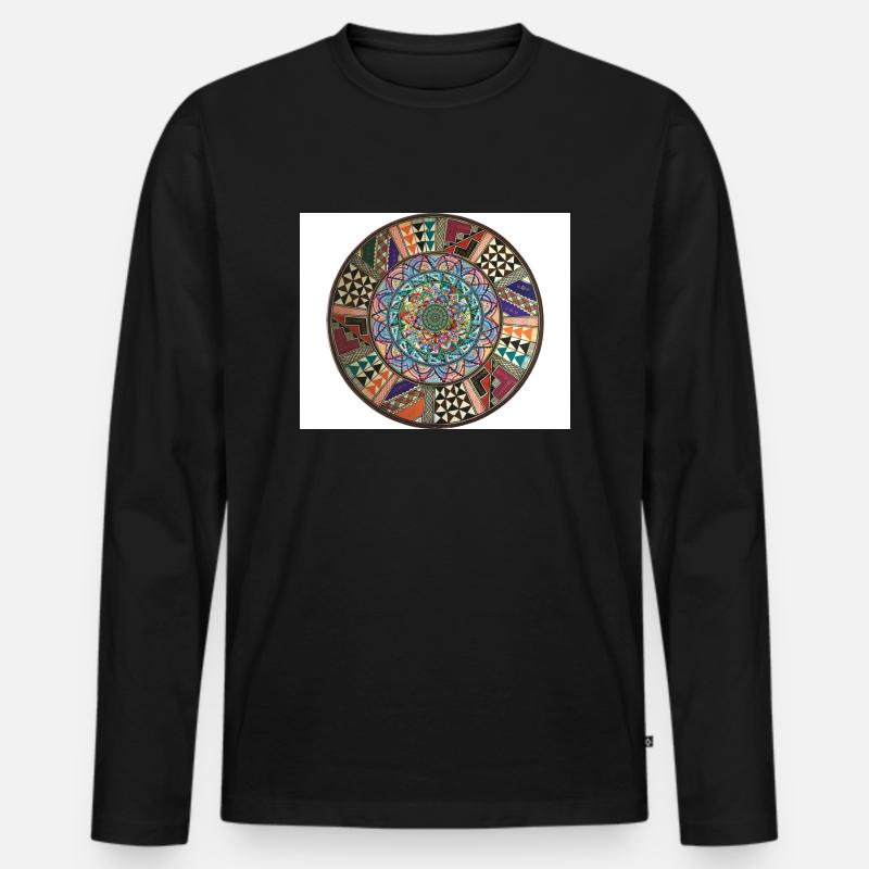 1 5 Original - Männer Premium Bio Langarmshirt - Schwarz