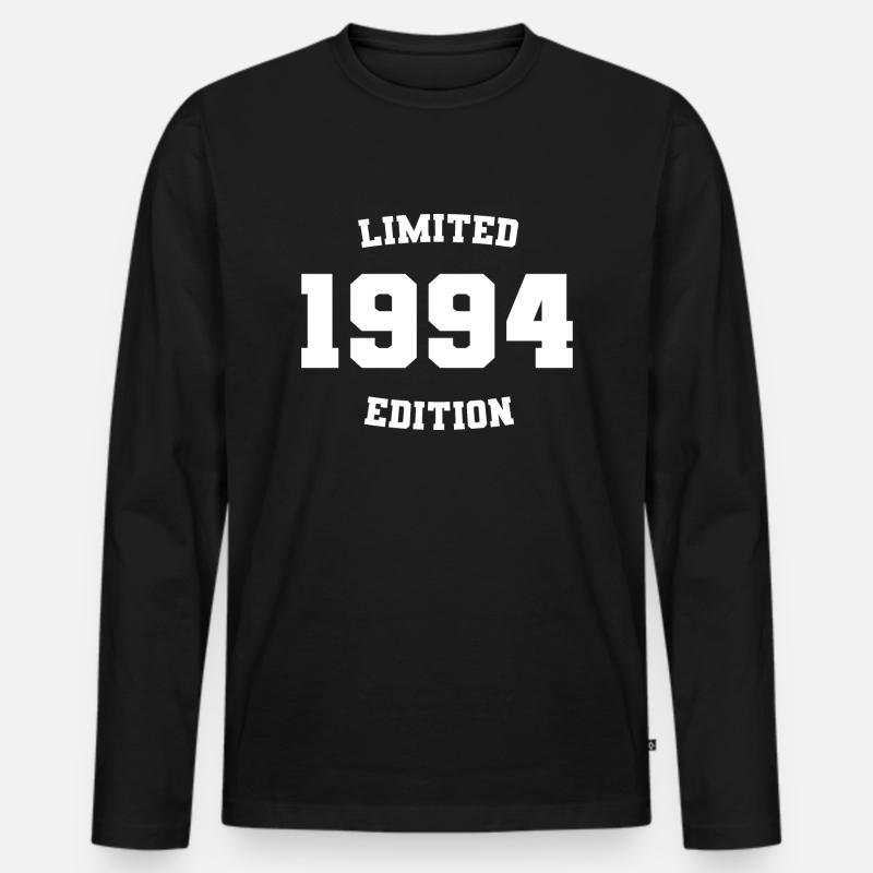 Limitierte Auflage 1994 - Männer Premium Bio Langarmshirt - Schwarz