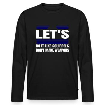 counterculture present geek jokes awesome pride - Männer Premium Bio Langarmshirt - Schwarz - Vorne - Nico (187cm)