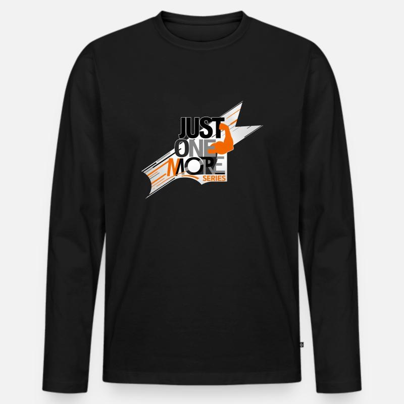 noch eine Serie - Männer Premium Bio Langarmshirt - Schwarz