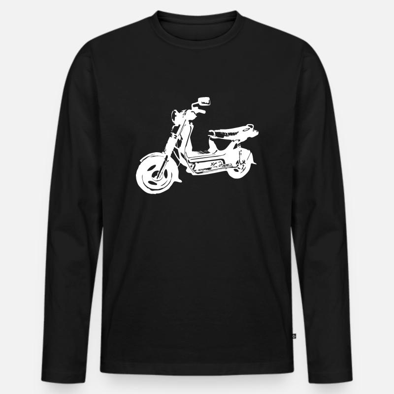 Simson SR50 - Männer Premium Bio Langarmshirt - Schwarz