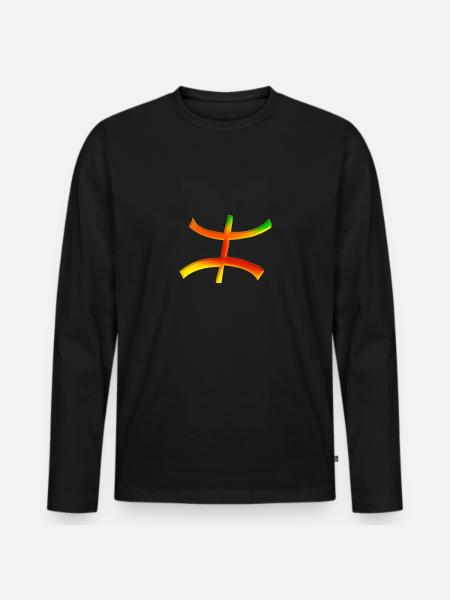 Z TIFINAGH - T-shirt manches longues Premium bio Homme - noir
