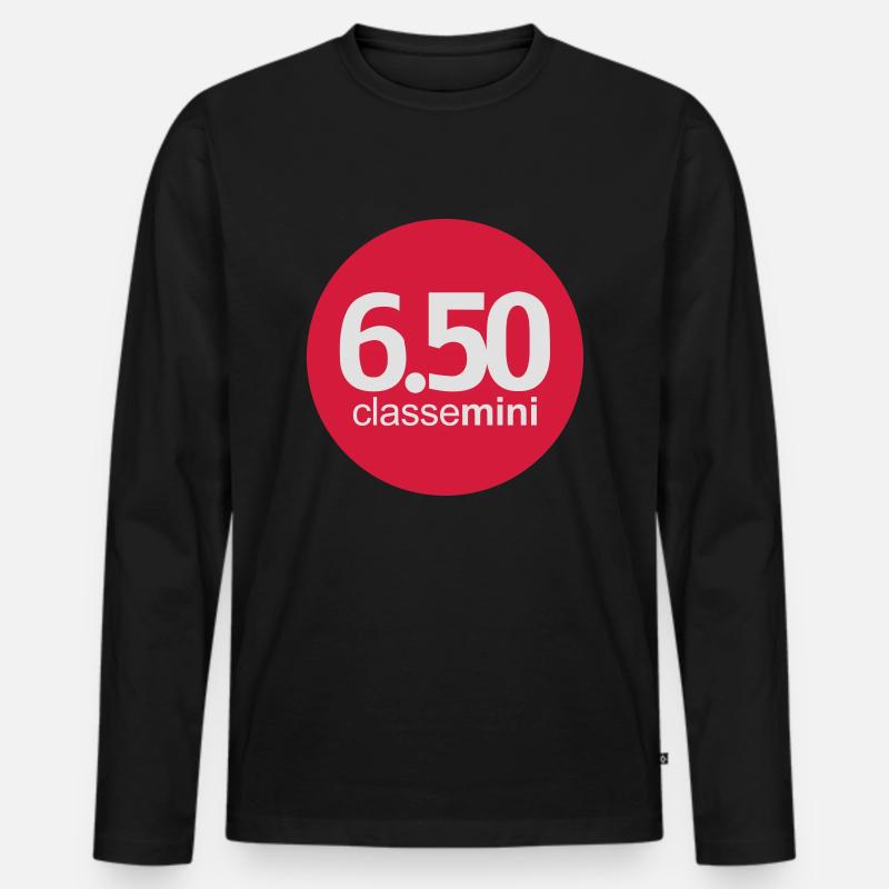 mini_650 - Männer Premium Bio Langarmshirt - Schwarz