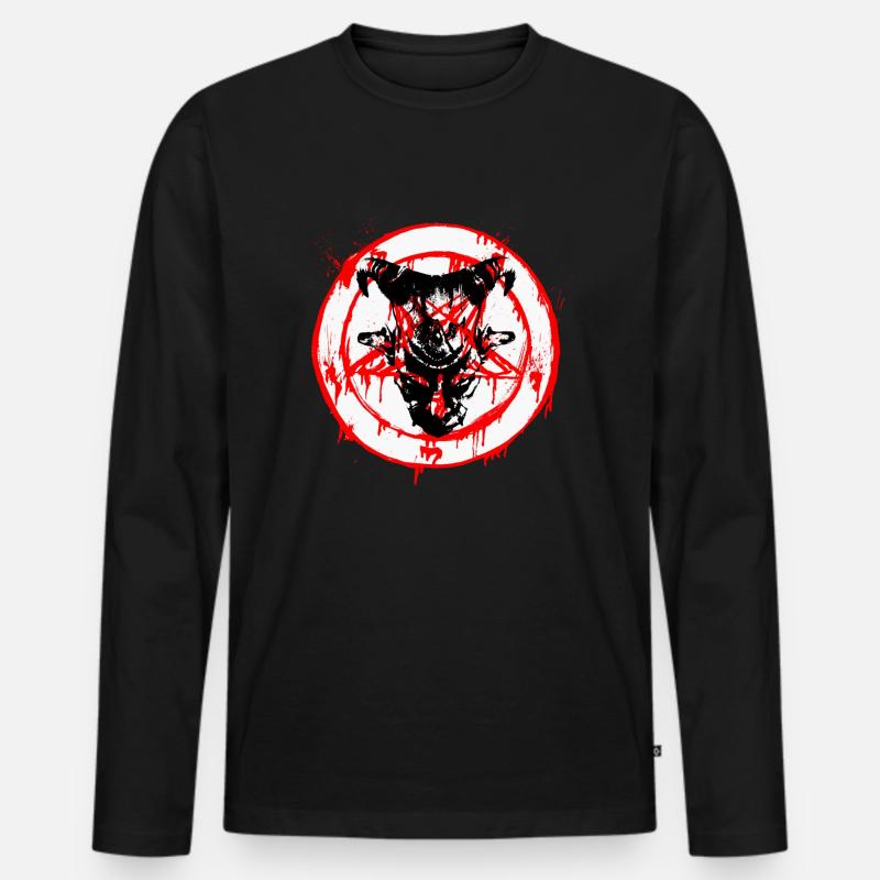 das boese - Männer Premium Bio Langarmshirt - Schwarz