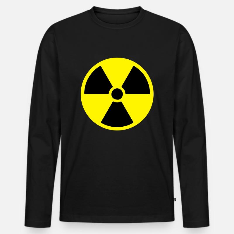radioactive - Männer Premium Bio Langarmshirt - Schwarz