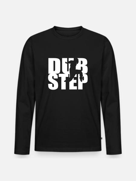 DUBSTEP - Men's Premium Organic Long Sleeve Shirt - black