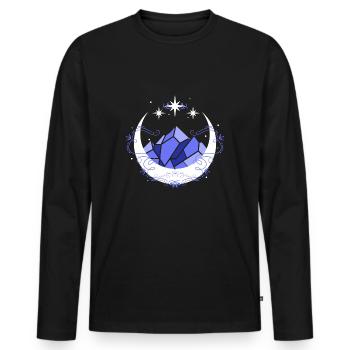 Stars Eternal - Männer Premium Bio Langarmshirt - Schwarz - Vorne - Nico (187cm)
