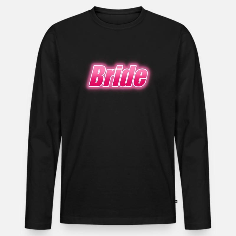 BRIDE - Männer Premium Bio Langarmshirt - Schwarz