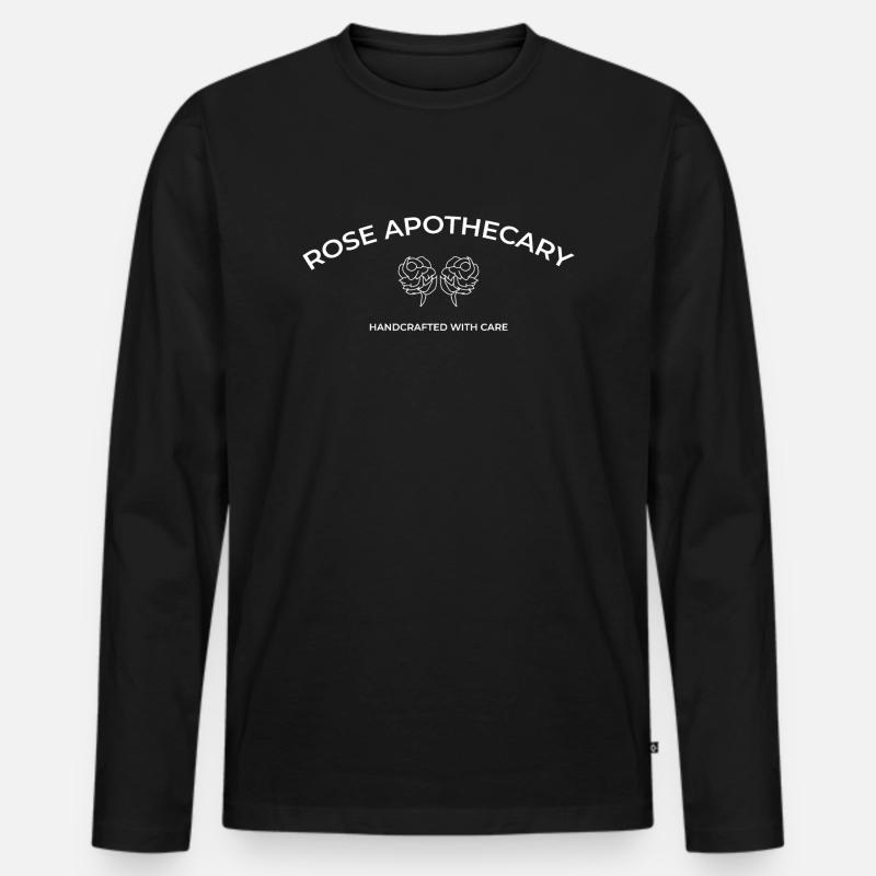 Rose Apothecary - Männer Premium Bio Langarmshirt - Schwarz
