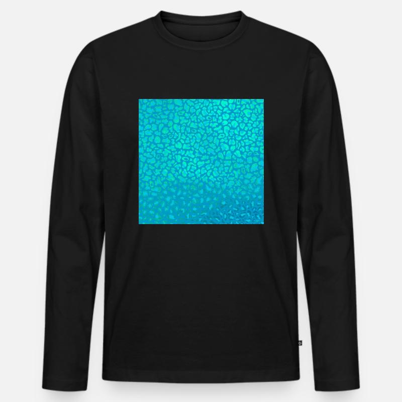 Leopardenmuster | Leopard Print | African Animal - Männer Premium Bio Langarmshirt - Schwarz