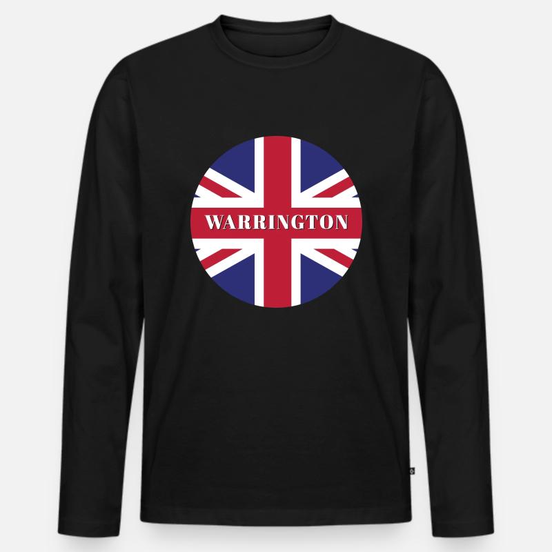 Warrington - Männer Premium Bio Langarmshirt - Schwarz