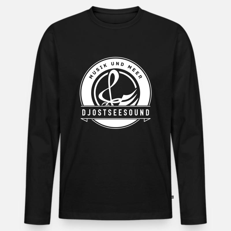 DJOstseeSound Design - Männer Premium Bio Langarmshirt - Schwarz