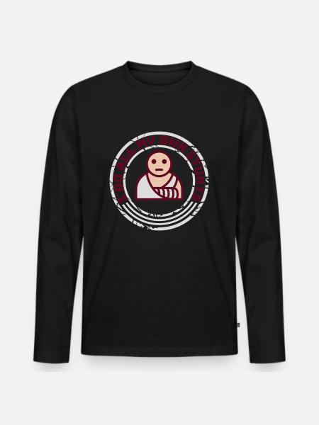 all my own stunts - Men's Premium Organic Long Sleeve Shirt - black