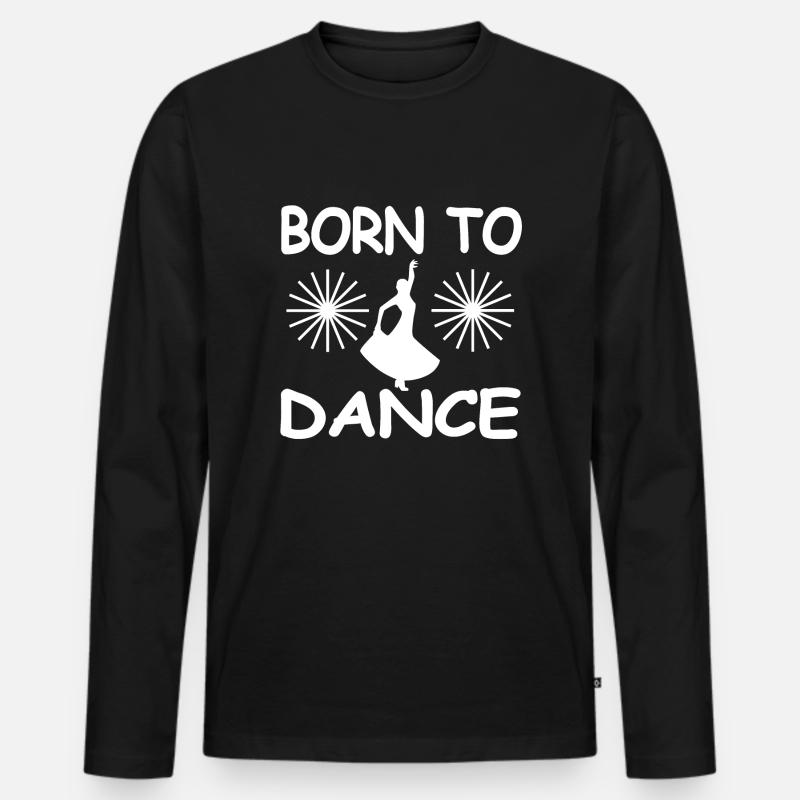 Tanzen - Männer Premium Bio Langarmshirt - Schwarz