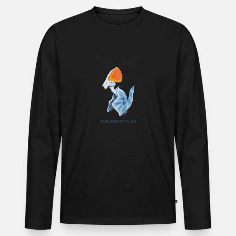 TUPANDACTYLUS - Männer Premium Bio Langarmshirt - Schwarz