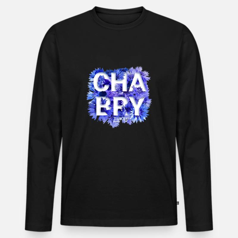 Chabry - Opole - Männer Premium Bio Langarmshirt - Schwarz