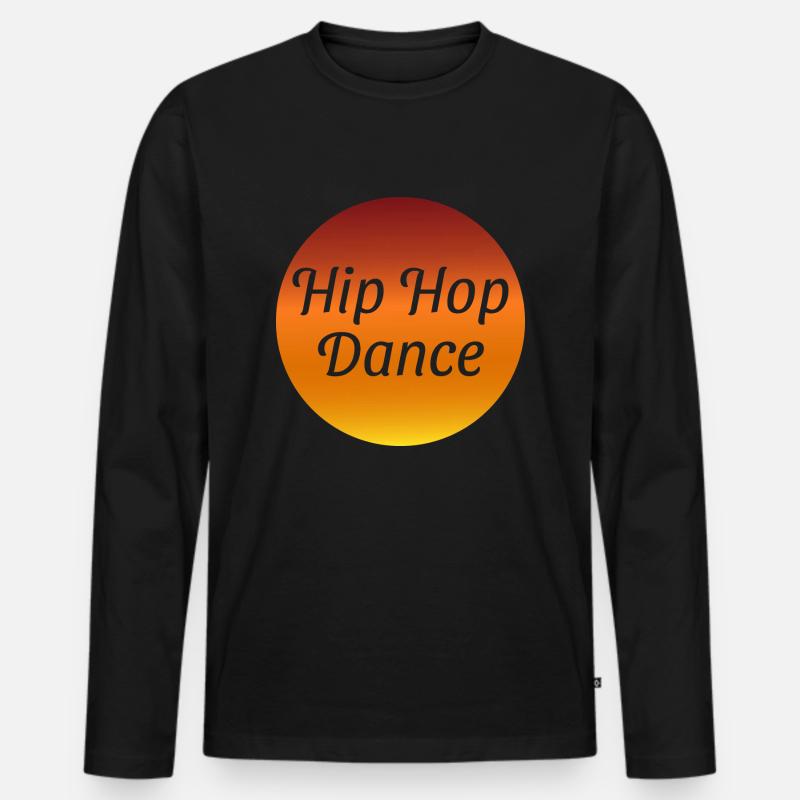 Dancing Dance Music - Männer Premium Bio Langarmshirt - Schwarz