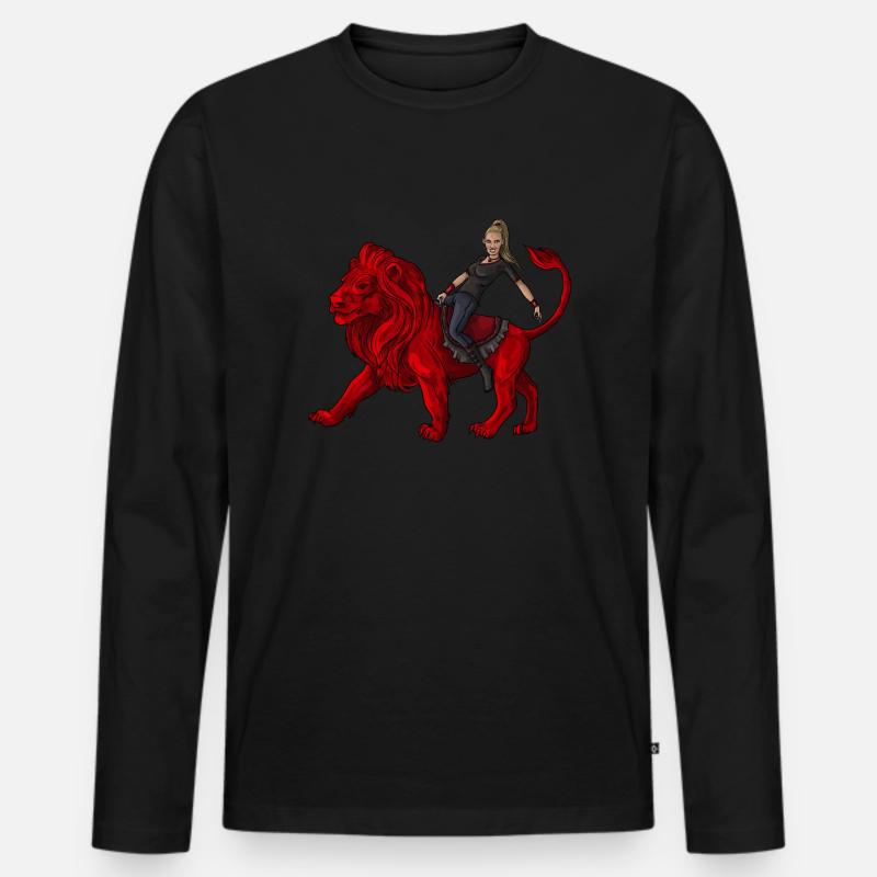 Vitt Kopie - Männer Premium Bio Langarmshirt - Schwarz