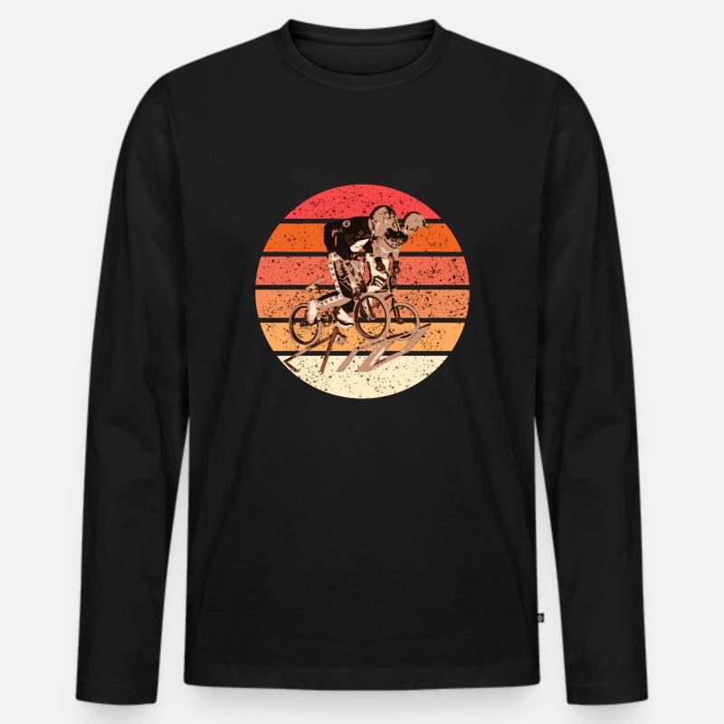 BMX - Männer Premium Bio Langarmshirt - Schwarz