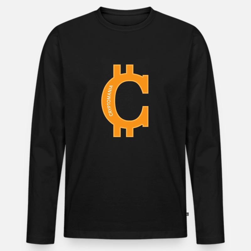 Kryptomanie - Männer Premium Bio Langarmshirt - Schwarz