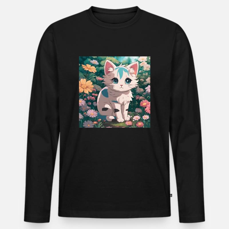 My Design - Männer Premium Bio Langarmshirt - Schwarz