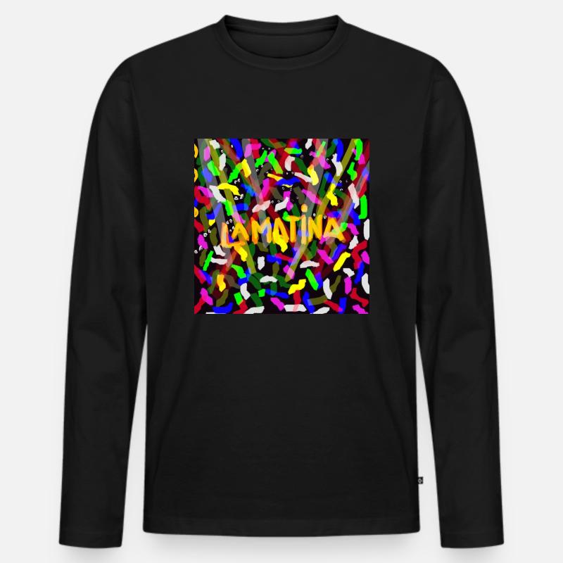 DIE MATINE - Männer Premium Bio Langarmshirt - Schwarz