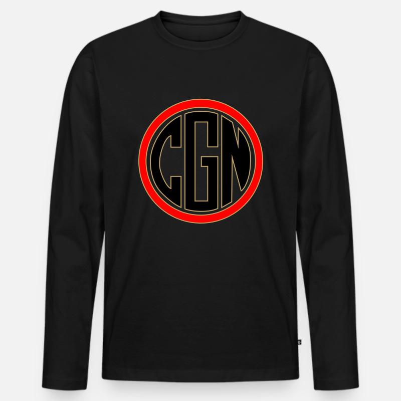 CGN 2 - Männer Premium Bio Langarmshirt - Schwarz