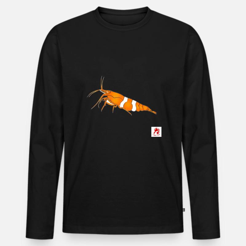 1000182175 - Männer Premium Bio Langarmshirt - Schwarz