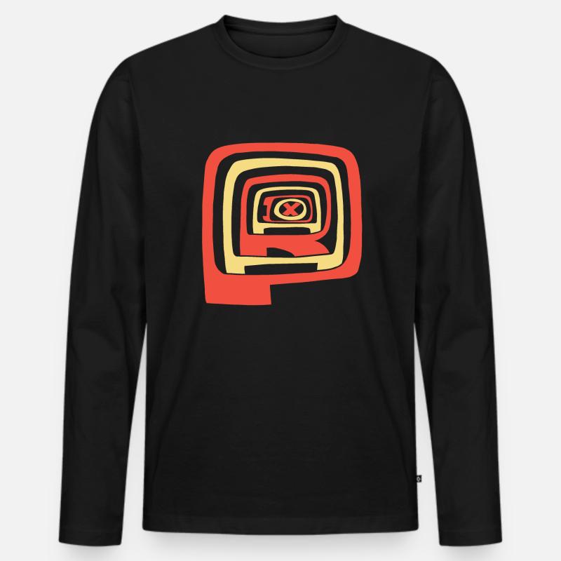 Paradox - Männer Premium Bio Langarmshirt - Schwarz
