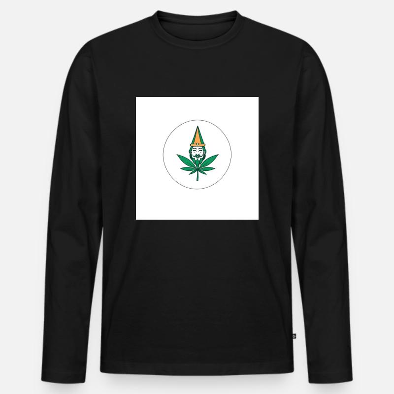 Joint - Männer Premium Bio Langarmshirt - Schwarz