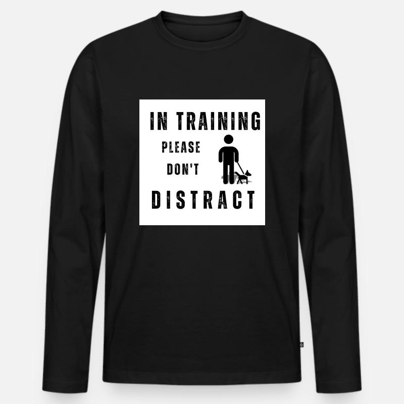 Hundetraining - Männer Premium Bio Langarmshirt - Schwarz