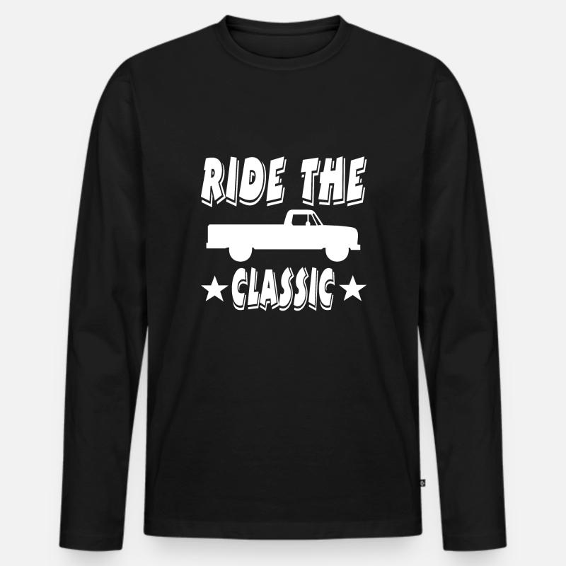 Auto - Männer Premium Bio Langarmshirt - Schwarz