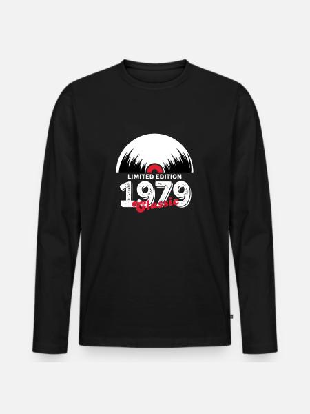 Limited edition 1979 Classic vinyl - Men's Premium Organic Long Sleeve Shirt - black