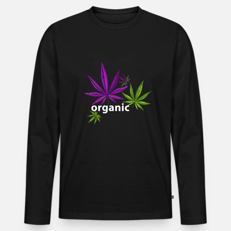 CN3 - Männer Premium Bio Langarmshirt - Schwarz