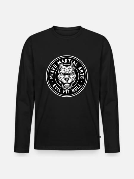 mma fights - Men's Premium Organic Long Sleeve Shirt - black